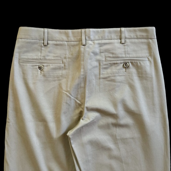 Lands End Mens Traditional Fit‎ No Iron Chino Pants Khaki 34 #680 - Picture 4 of 11